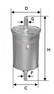 Фільтр паливний Volvo S40/S60/S80/V40/V70 1.6-2.9i 95-10/Mitsubishi Carisma 1.8 16V 97-06 SOFIMA s 1747 B