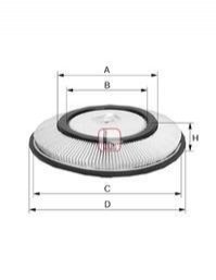 Фільтр повітряний Nissan Primera 1.6 90-02/ Sunny 1.4 89-00 Nissan Sunny, Primera SOFIMA s 2720 A