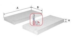 Купить Фільтр салону BMW 5 (F10/F11/F07GT)/6 (F12/F13/F06GC) 10-18/7 (F01-F04) 08-15 (к-кт 2 шт.) SOFIMA s 3229 C (фото1) подбор по VIN коду, цена 955 грн.