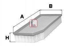 Фільтр повітряний Volvo S60/V70/XC70/XC90 2.4D 02-14 Volvo XC90, XC70, V70, S60 SOFIMA s 3366 A