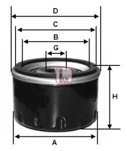 Фільтр масляний Case IH/Class/New Holland/Steyr (OE line) SOFIMA s 3480 R