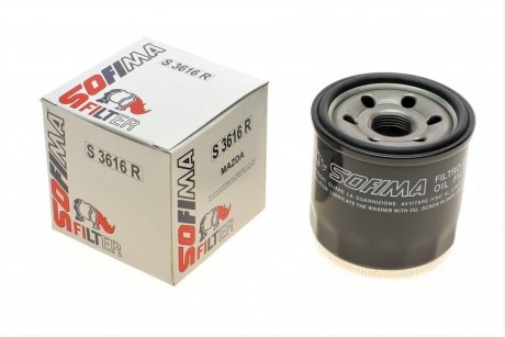 Фильтр масляный Mazda 3 1.5/2.0i /6 2.0/2.5i 13- Mazda 3, CX-5, 6, 2, CX-3 SOFIMA s 3616 R