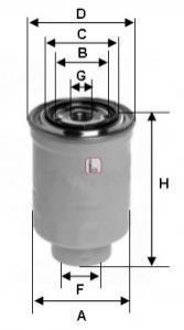 Фільтр паливний SOFIMA s4392NR