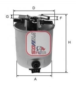 Фильтр топливный SOFIMA s5393GC