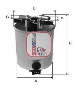 Фільтр паливний SOFIMA s5393GC
