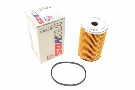 Фильтр топливный Citoren BX/C25/XM 1.8-2.5D 83-00/Peugeot 205 1.7D/TD 83-98/405 1.8 TD/1.9D 88-92 Citroen BX, Peugeot 205, 309, 405, 605, Renault Safrane SOFIMA s 7440 N