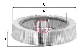 Фильтр воздушный Audi 100 1.8/2.0 -82 SOFIMA s8460A