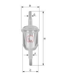 Фільтр паливний FORD/LADA/BMW/DACIA Transit/Samara/3/Nova "1,1-1,8 "80-00 Mercedes 190 (W201) SOFIMA s9000B