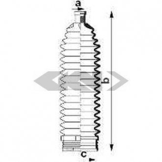 Купити Пильовик рульового механізму Skoda Fabia, Volkswagen Polo, Seat Ibiza, Cordoba SPIDAN 84002 (фото1) підбір по VIN коду, ціна 544 грн.