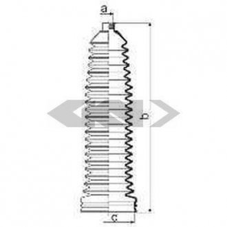 Пильовик рульового механізма Mercedes W202, W210, S203, CLK-Class, W203, W211, S211 SPIDAN 84016