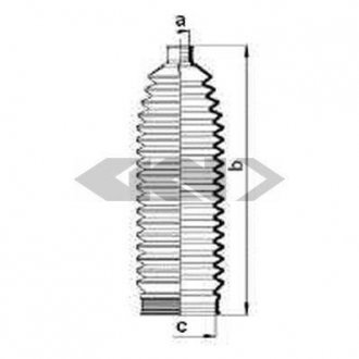 Пыльник рулевого механизма BMW X5, X6, F20, X3, F30, F32, F21, F31, F22, F33, F34 SPIDAN 84059