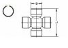 Купить Крестовина Hyundai Pony, Galloper, Terracan, Tucson SPIDAN u080 (фото2) подбор по VIN коду, цена 1405 грн.