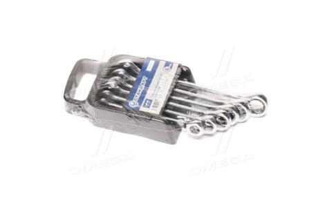 Набір ключів комбінованих з тріскачкою 8,10,12-14,17 мм 6од. на холдері Стандарт ngw6st