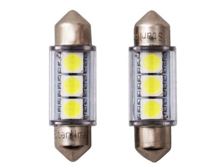 Автомобiльна лампа: C5W [12B] SV8.5-8 36mm LED / 2шт. / STARLINE 99.99.948