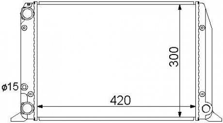 Радіатор охолодження Audi 80 STARLINE aia2028