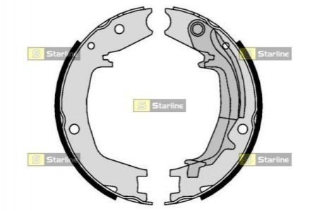 Тормозные колодки барабанные STARLINE bc 01062