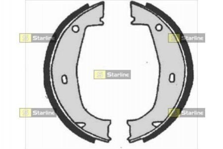 Купить Тормозные колодки барабанные BMW E36 STARLINE bc 04685 (фото1) подбор по VIN коду, цена 634 грн.