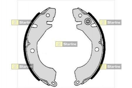 Тормозные колодки барабанные STARLINE bc 05220