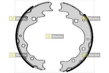 Купить Тормозные колодки барабанные STARLINE bc 05450 (фото1) подбор по VIN коду, цена 1360 грн.