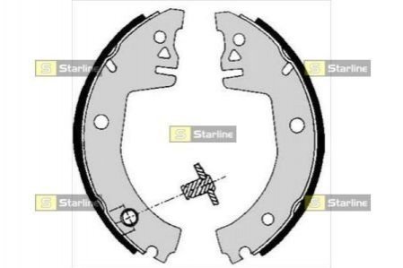 Гальмівні колодки барабанні Skoda Favorit STARLINE bc 05780