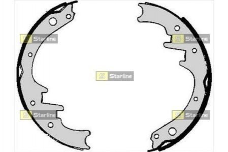 Тормозные колодки барабанные Jeep Wrangler, Cherokee STARLINE bc 06010