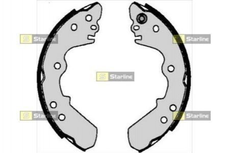 Тормозные колодки барабанные STARLINE bc 06340