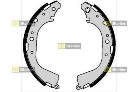 Тормозные колодки барабанные Toyota Land Cruiser, Hilux, 4-Runner STARLINE bc 06710