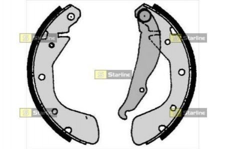 Тормозные колодки барабанные STARLINE bc 06800