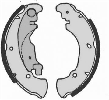 Купить Тормозные колодки барабанные STARLINE bc 07160 (фото1) подбор по VIN коду, цена 815 грн.