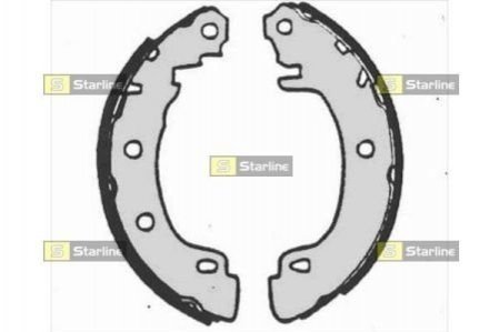 Тормозные колодки барабанные Opel Astra, Renault Megane STARLINE bc 07170