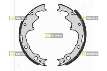 Тормозные колодки барабанные Jeep Wrangler, Cherokee STARLINE bc 07240