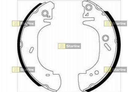 Тормозные колодки барабанные STARLINE bc 07400