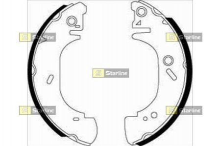 Тормозные колодки барабанные STARLINE bc 07410