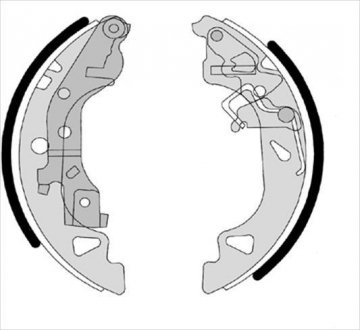 Купити Гальмівні колодки барабанні Fiat Punto STARLINE bc 07680 (фото1) підбір по VIN коду, ціна 1028 грн.