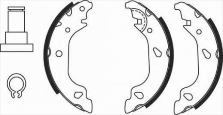 Тормозные колодки барабанные Fiat Punto STARLINE bc 07930