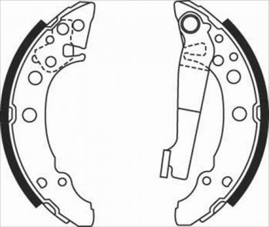 Гальмівні колодки барабанні Audi 80, Volkswagen Polo, Golf, Jetta, Passat, Scirocco, Seat Toledo, Ibiza, Cordoba, Audi A2 STARLINE bc 07940