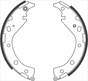 Купить Тормозные колодки барабанные Toyota Rav-4 STARLINE bc 08220 (фото1) подбор по VIN коду, цена 1077 грн.