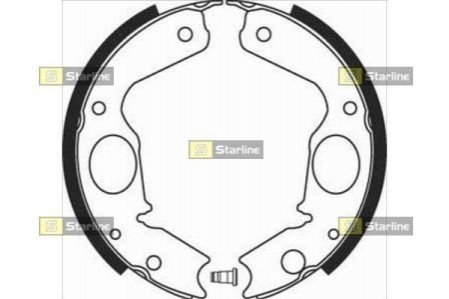 Гальмівні колодки барабанні Mitsubishi Pajero STARLINE bc 08350