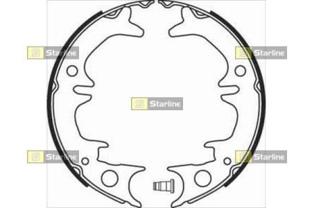 Тормозные колодки барабанные STARLINE bc 08380