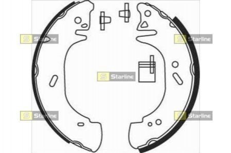 Тормозные колодки барабанные STARLINE bc 08440