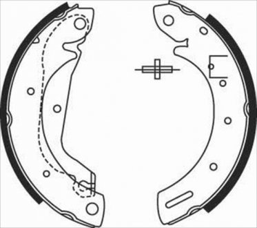 Тормозные колодки барабанные Nissan Micra STARLINE bc 08500