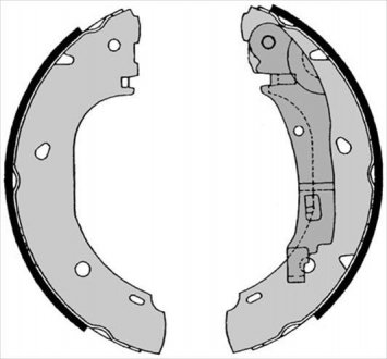 Тормозные колодки барабанные Peugeot Boxer, Citroen Jumper STARLINE bc 08540