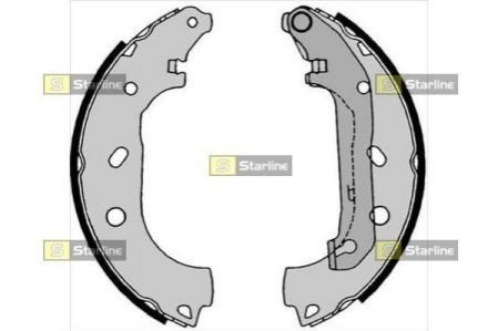 Тормозные колодки барабанные STARLINE bc 08550