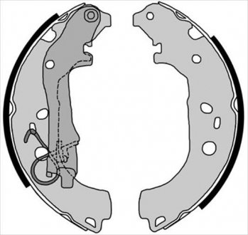 Тормозные колодки барабанные STARLINE bc 08590