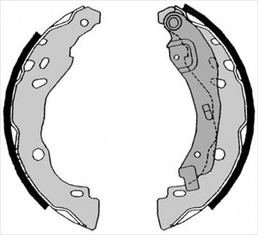 Тормозные колодки барабанные Dacia Logan, Nissan Micra, Renault Clio, Logan, Nissan Note, Renault Sandero STARLINE bc 08630