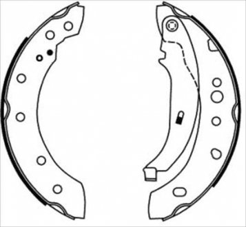 Купить Тормозные колодки барабанные Peugeot 206 STARLINE bc 08680 (фото1) подбор по VIN коду, цена 878 грн.