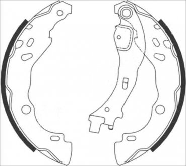 Гальмівні колодки барабанні Citroen C3, C2 STARLINE bc 08700