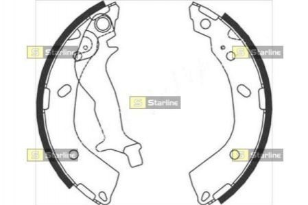 Тормозные колодки барабанные STARLINE bc 08760