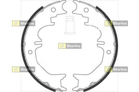 Тормозные колодки барабанные Toyota Land Cruiser, Lexus LX, GX STARLINE bc 08850