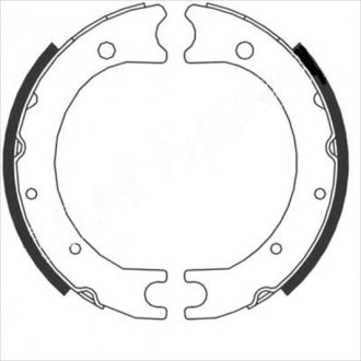 Тормозные колодки барабанные Toyota Land Cruiser STARLINE bc 08860